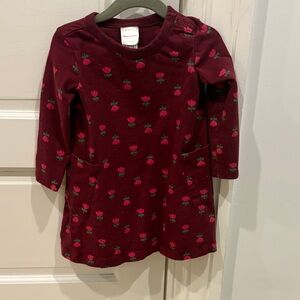 Hanna Andersson Burgundy Cherry Long Sleeve Tee